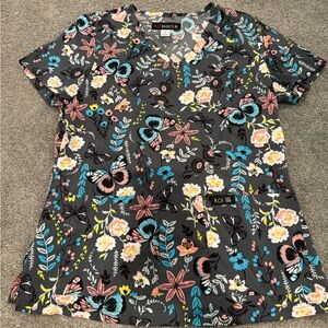 KOI Butterfly Scrub Top (small)